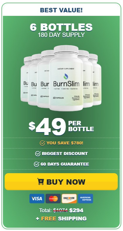 BurnSlim 6 Bottle Price